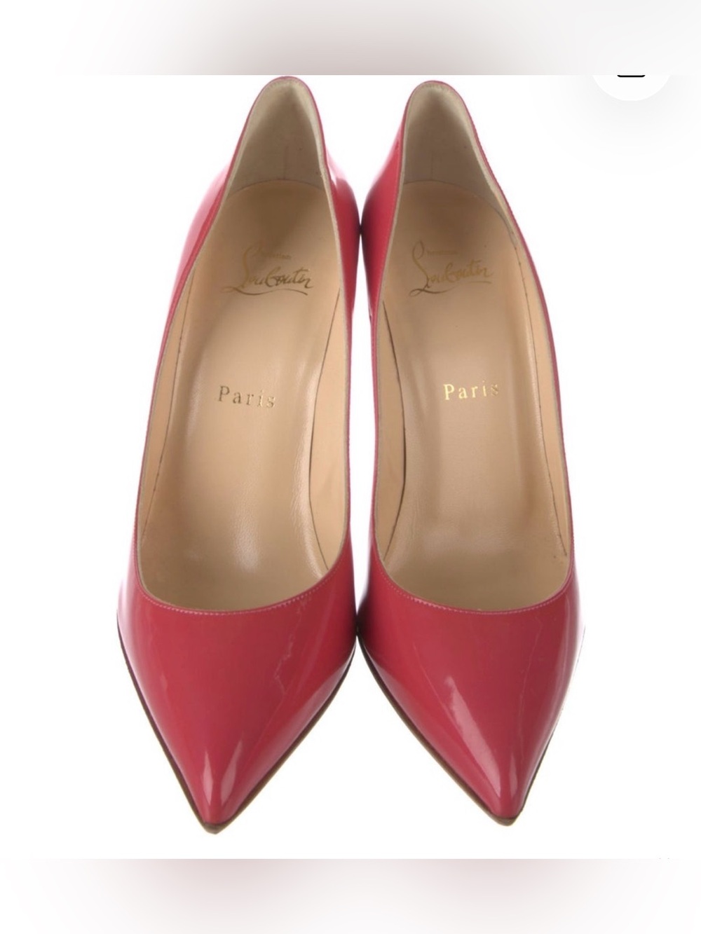 Christian Louboutin Pink Patent Leather Pumps